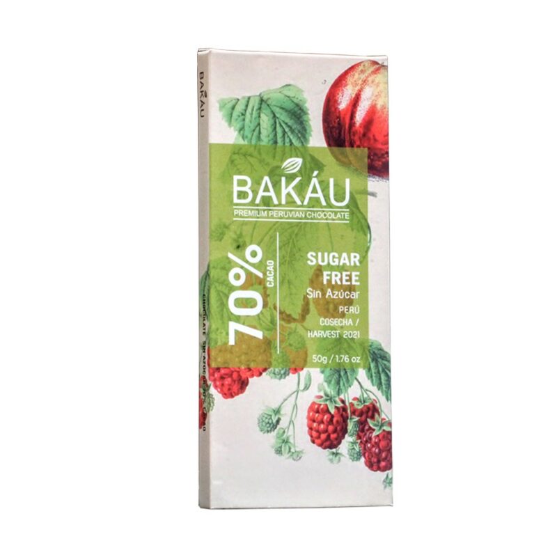 70% Cacoa Chocolate with Stevia Bakau