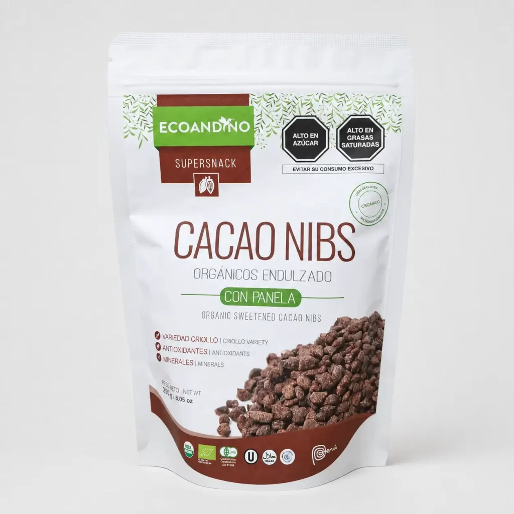 Peruvian Cacao Nibs with Panela 200g
