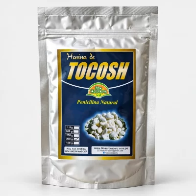 Tocosh Powder traditional Peruvian fermented potato powder in 200g presentation